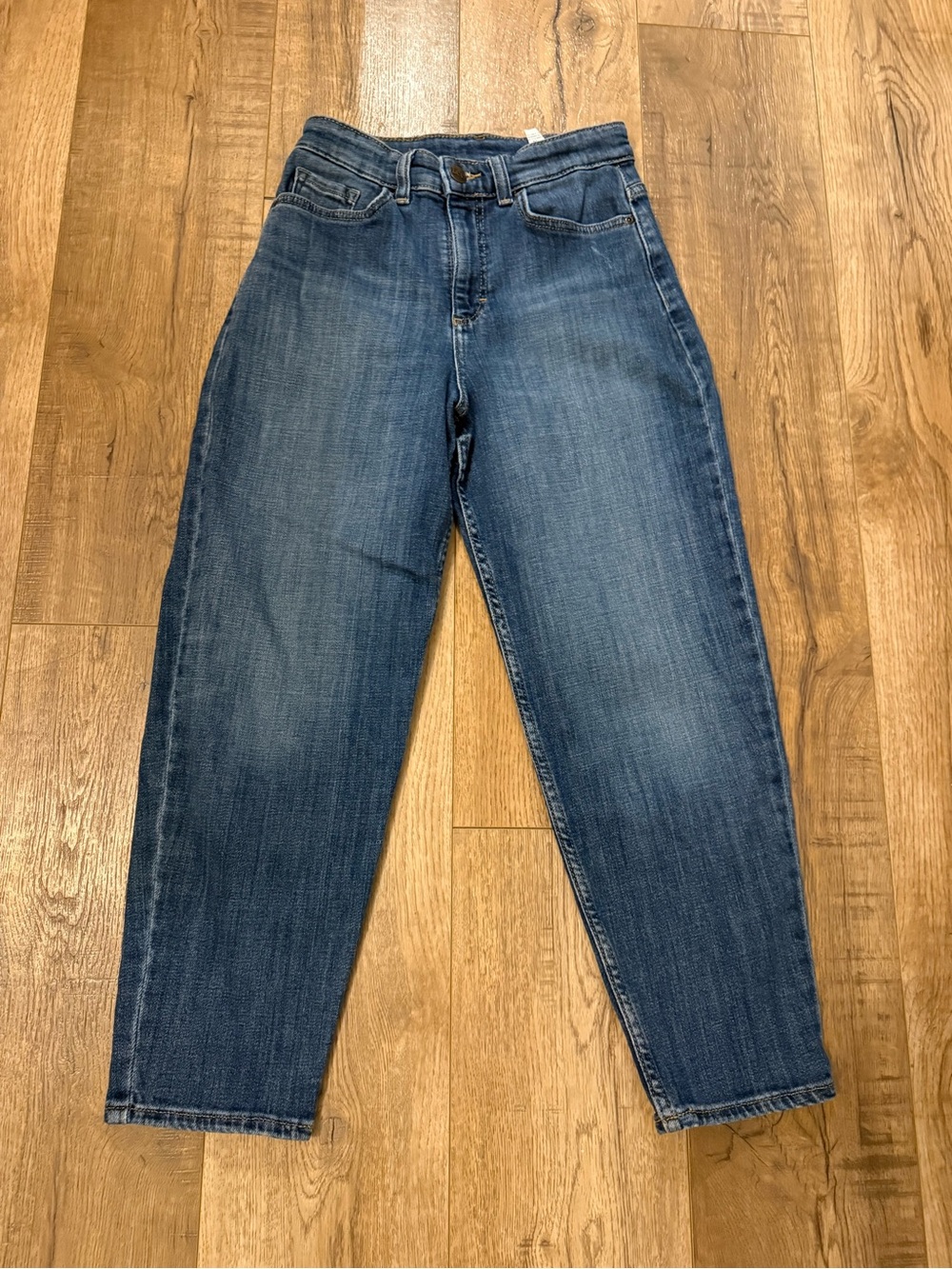 Lee Women's High-Rise barrel Jeans - Blue